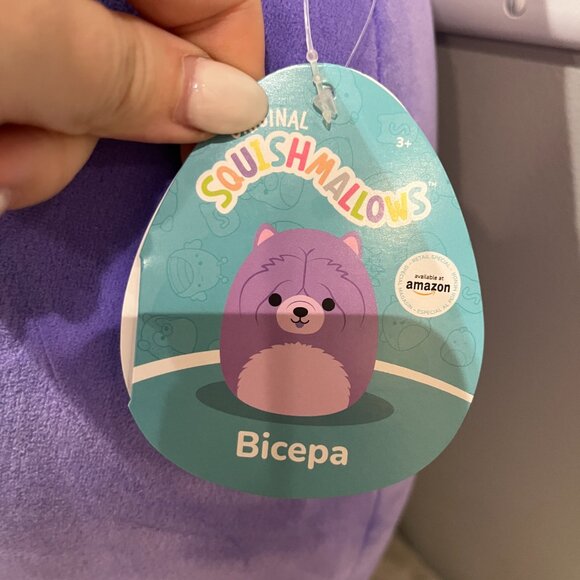 BNWT 14 inch Bicepa Purple Chow Chow Squishmallow - Picture 2 of 4